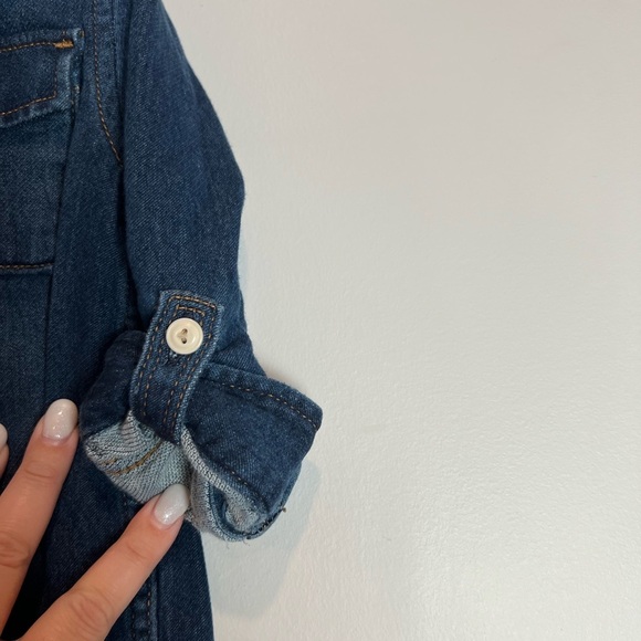 Baby Gap Denim Jumpsuit Coveralls 18-24M Baby - Picture 3 of 4